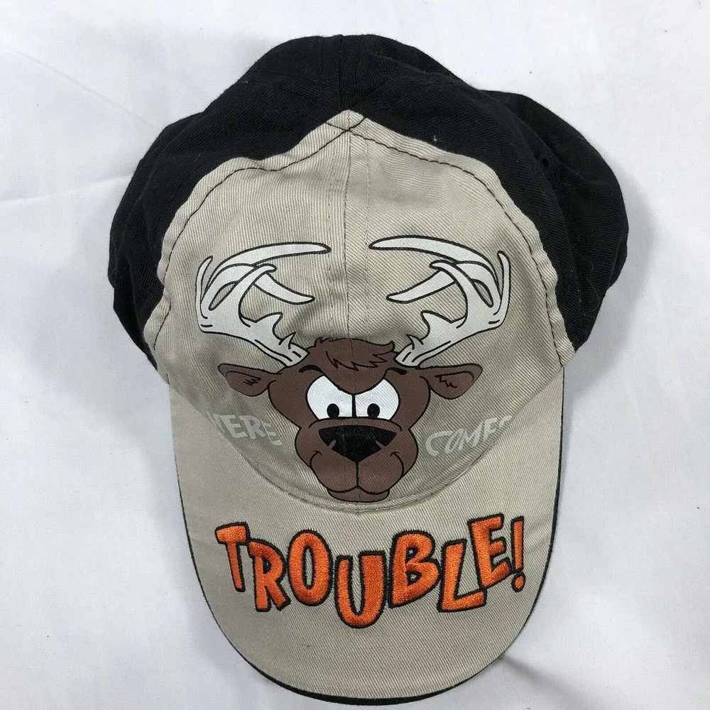 Here Comes Trouble Toddler Hat Cap Snapback Adjustable One Size Fits Most OSFM